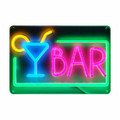 Letrero Bar Verde Neón