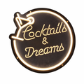 Letrero Cocktails and Dreams Neón