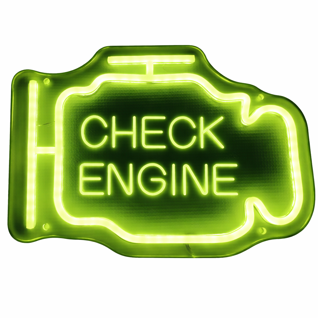 Letrero Check Engine Neón – Aranda Online